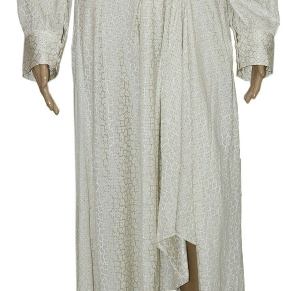 Isabel Marant Robe Romina Dress V Neck White Printed NWT S 36 - Picture 5 of 7